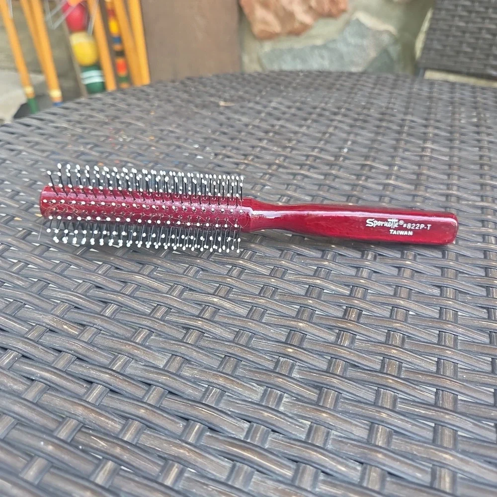 Spornette Vintage Round Tip Bristle Hair Brush #822 P-T Taiwan
